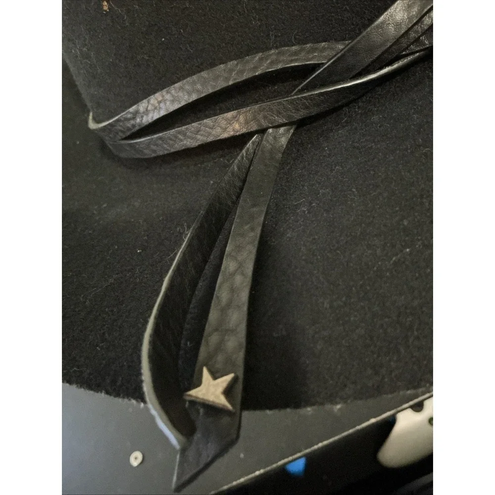 Golden Goose Wool & Leather Fedora - Black - 22